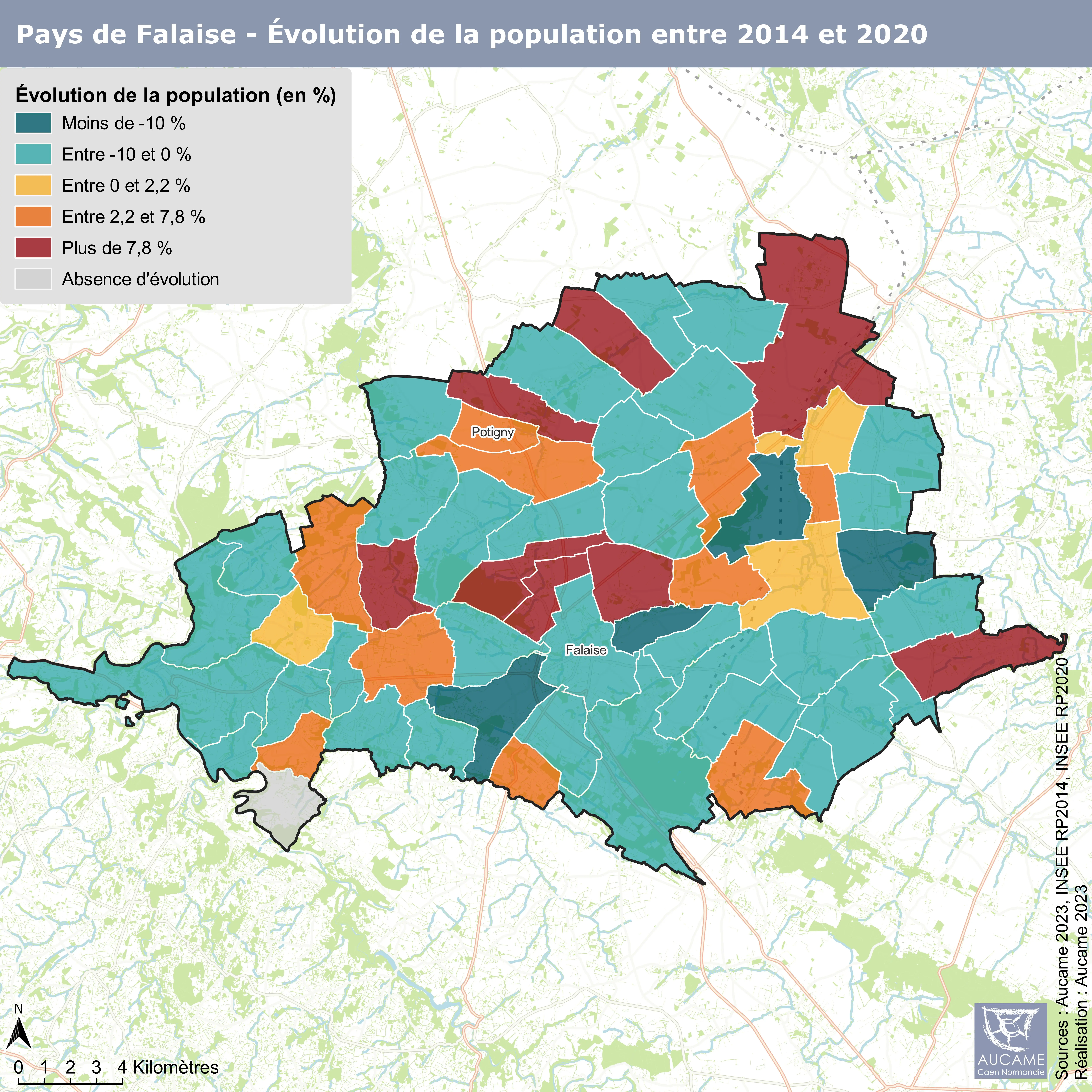 Flash' # 40 - SCoT du Pays de Falaise :  une diminution de la population entre 2014 et 2020 
