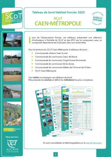 Les chiffres du SCoT Caen-Métropole et ses EPCI