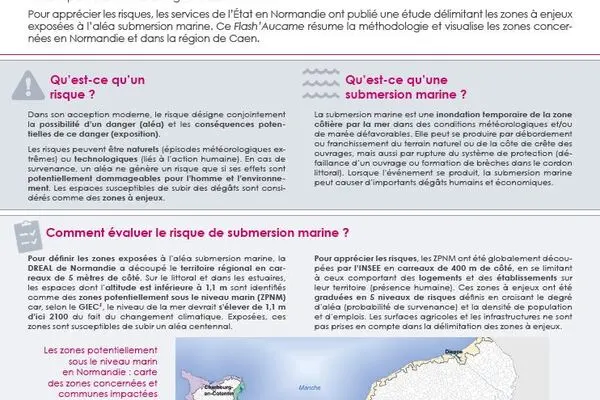 Flash' #33 - Le risque de submersion marine dans la région de Caen