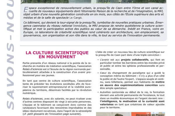 La MRI : objet et projet urbain sur la presqu'île de Caen