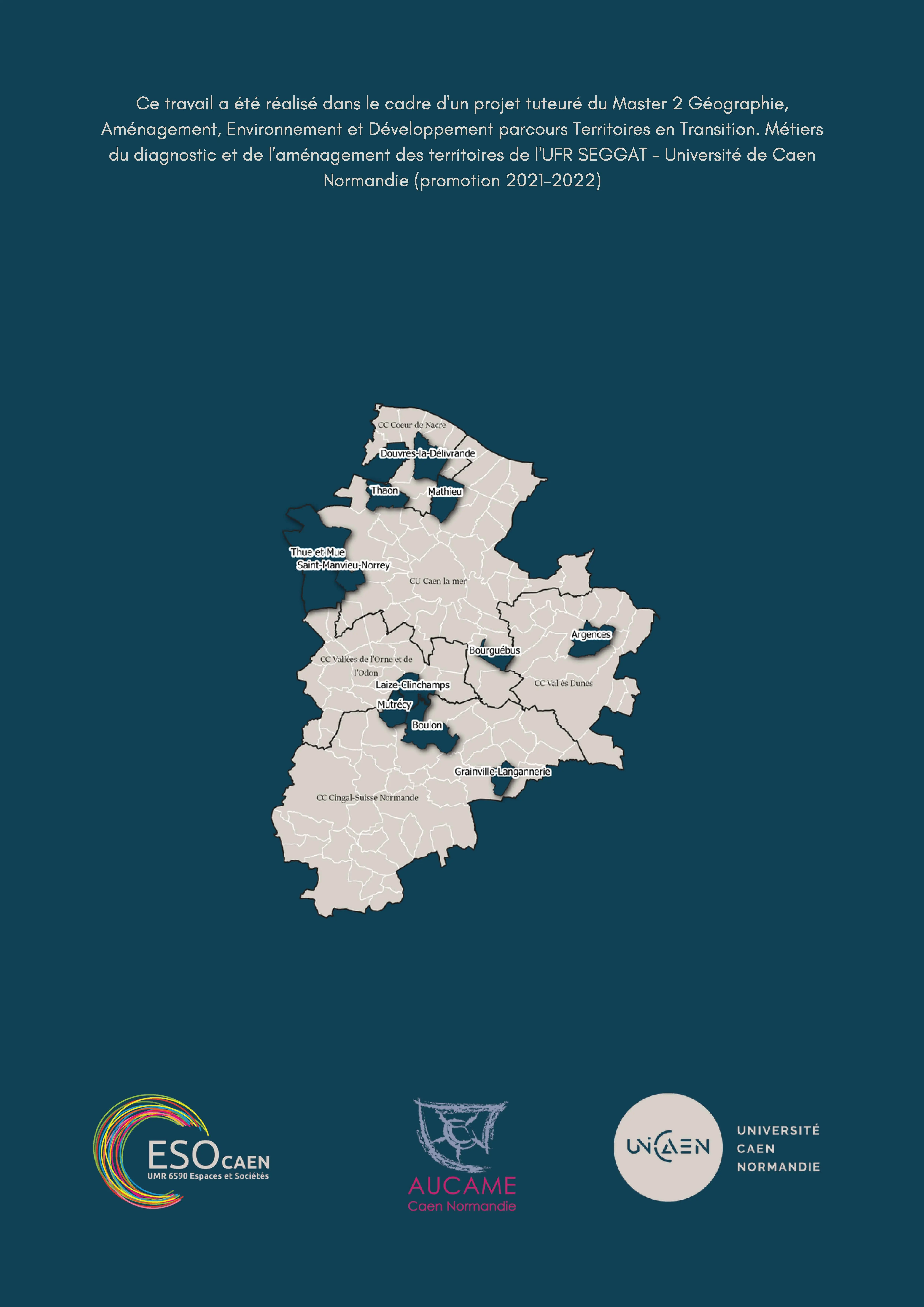 Projet tuteuré Master 2 Géographie Aménagement -Parcours Territoires en transition