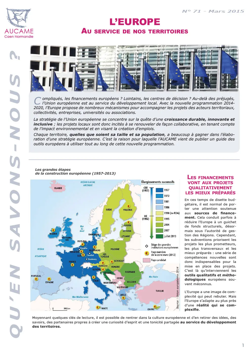 L'Europe au service de nos territoires