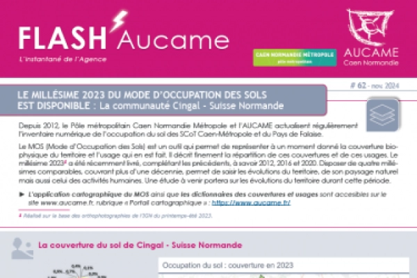 Flash' #62 : Le millésime 2023 du MOS de la cdc Cingal - Suisse Normande