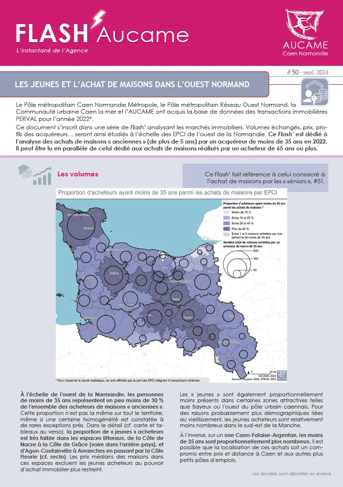 Flash' #50 : Les jeunes et l’achat de maisons dans l’ouest normand