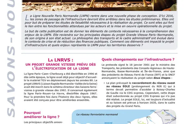 La ligne nouvelle Paris-Normandie : histoire et perspectives