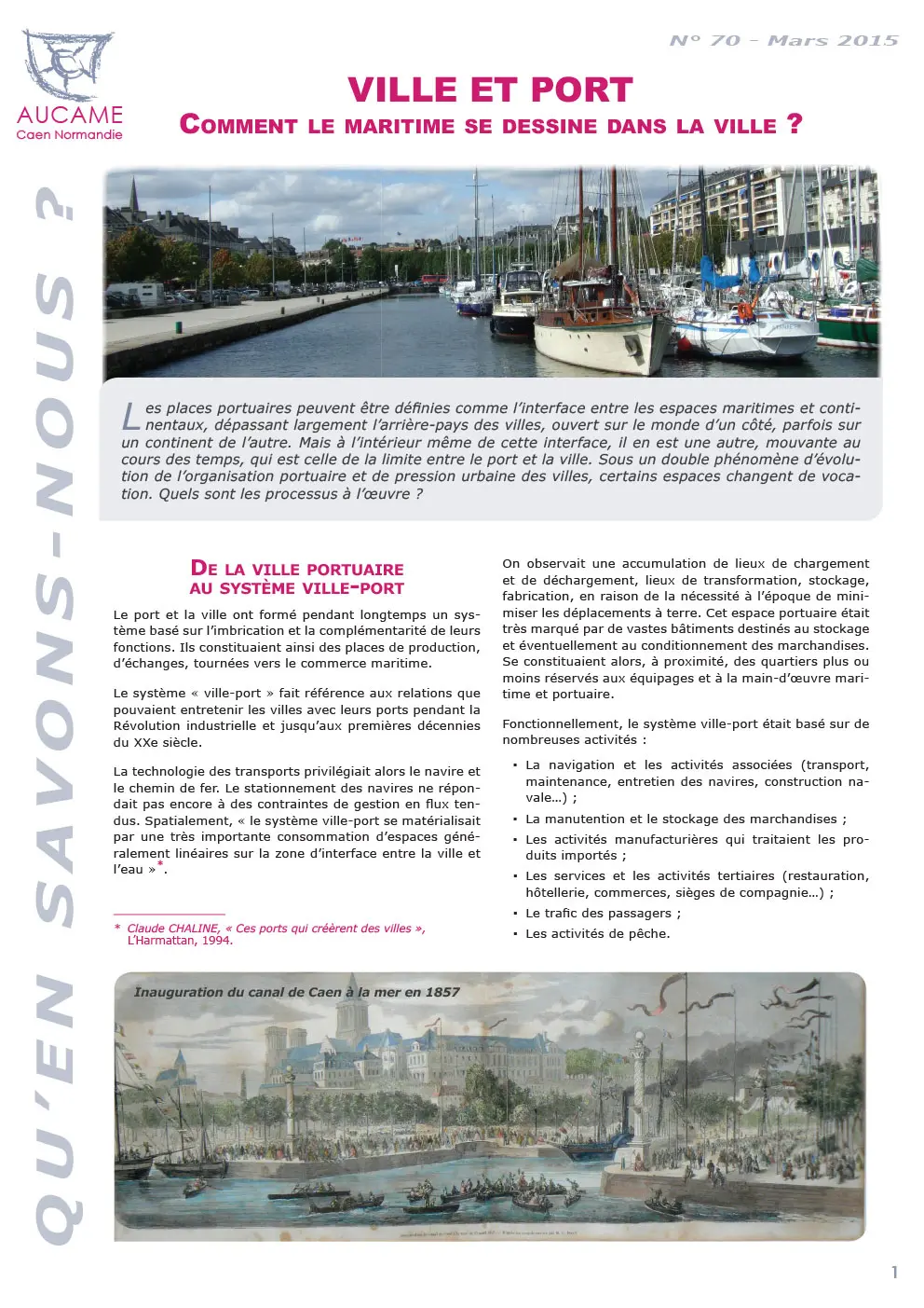 Ville et port : comment le maritime se dessine dans la ville ?