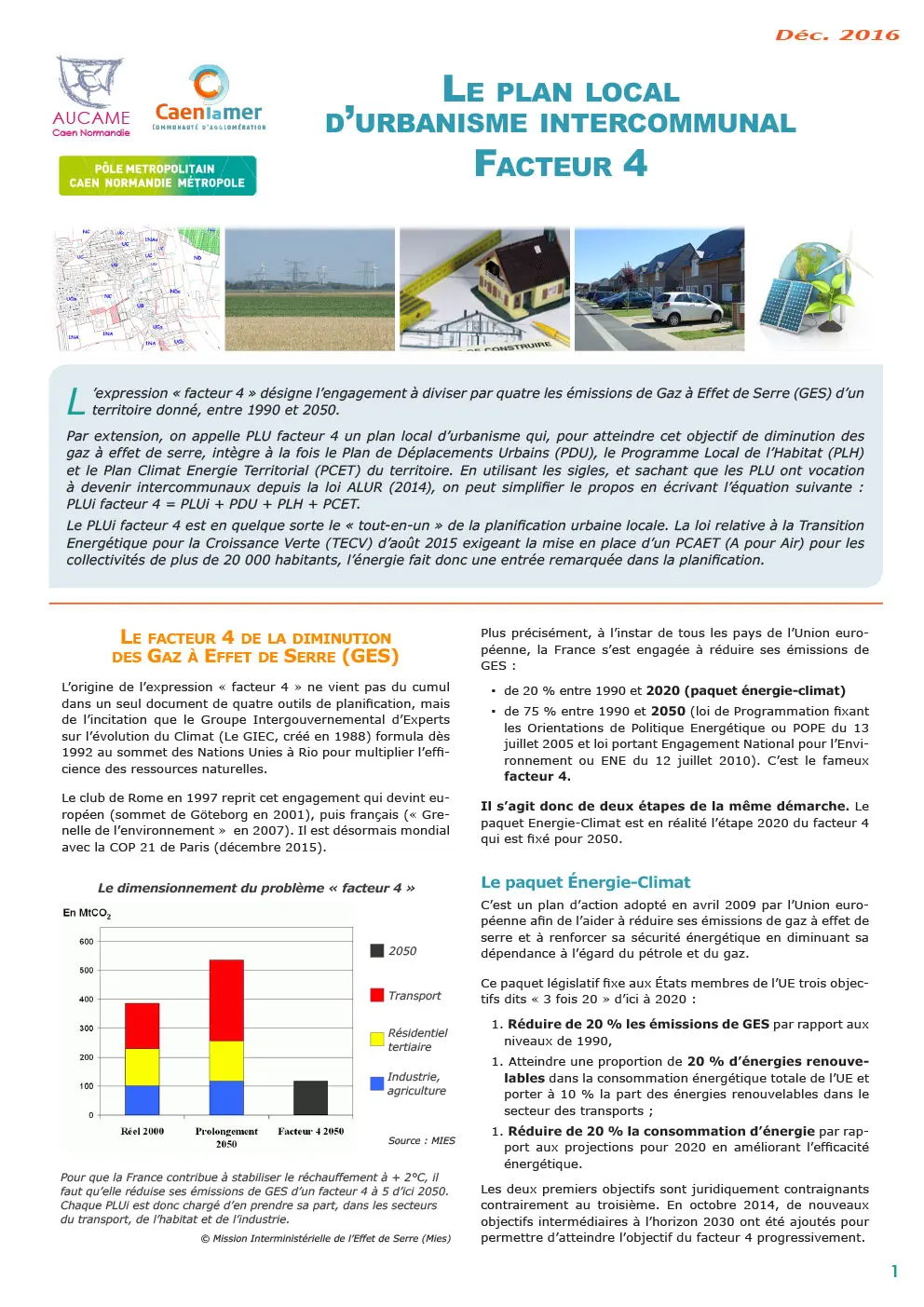 Le plan local d'urbanisme Facteur 4