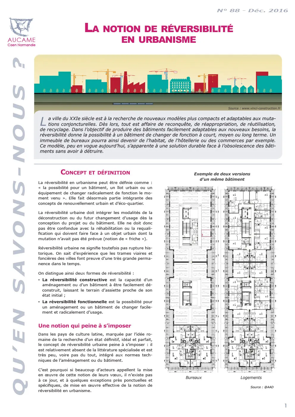 QSN #88 : La notion de réversibilité en urbanisme
