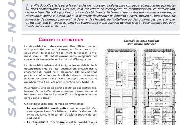 QSN #88 : La notion de réversibilité en urbanisme