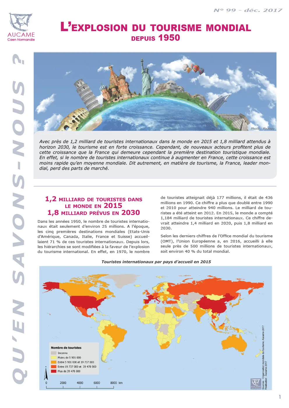 QSN #99 : L'explosion du tourisme mondial depuis 1950