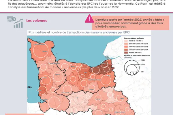 Flash' #47 : Le marché immobilier de l'ouest de la Normandie - Les maisons