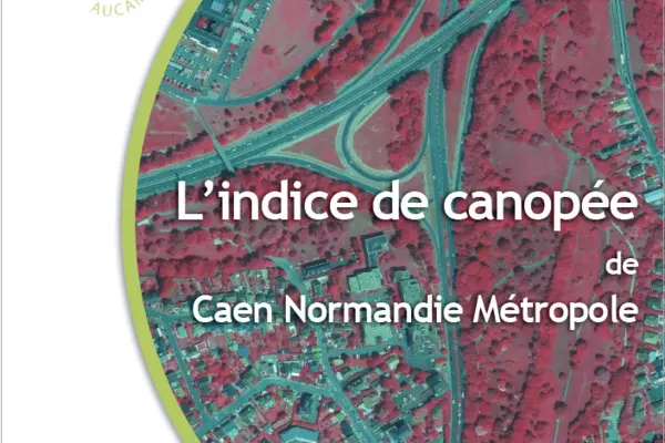 l'indice de canopée de Caen Normandie Métropole