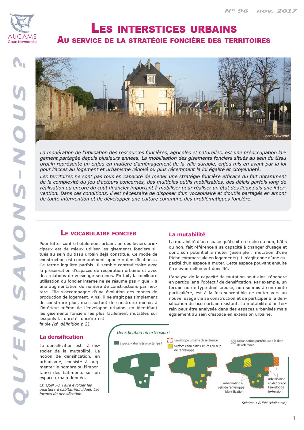 QSN #96 : Les interstices urbains, au service de la stratégie foncière des territoires