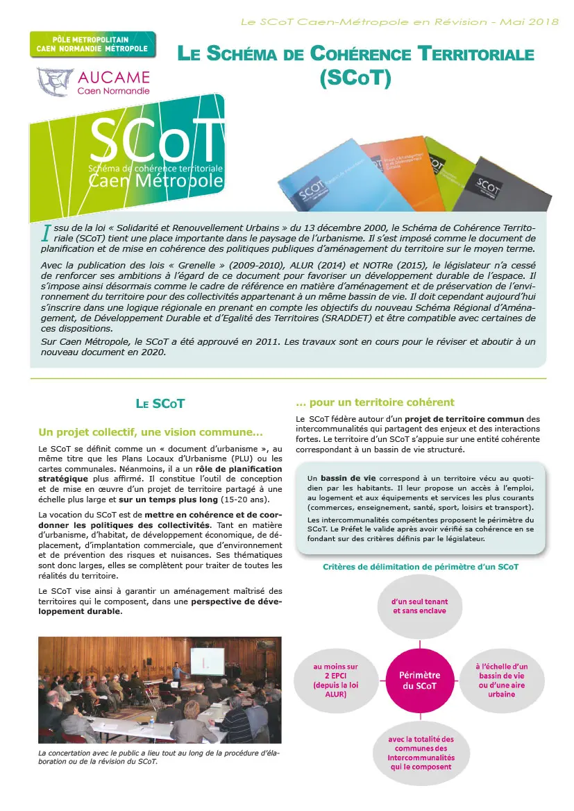 Le Schéma de Cohérence Territoriale (SCoT)