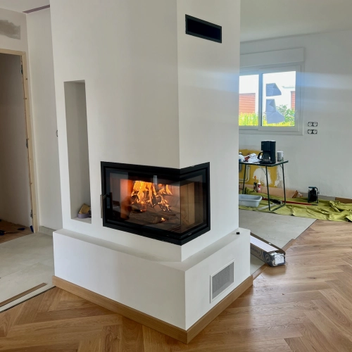 Installation d’un insert bois Scan 5007 à Louvigny