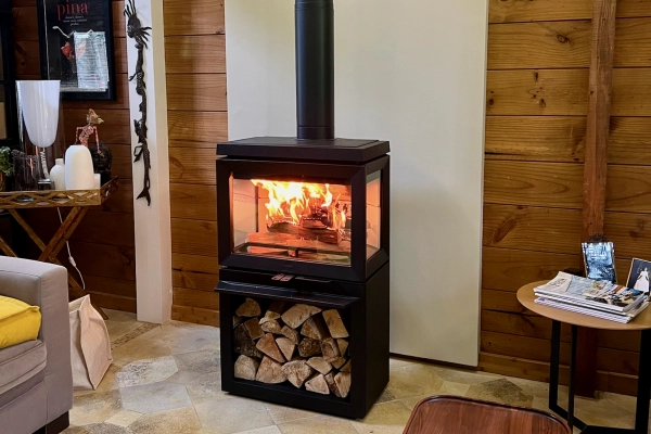 Pose d’un poêle à bois Jøtul F520 à Caen