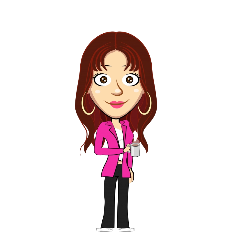 Personnage BD de Céleste Lecomte - Responsable communication